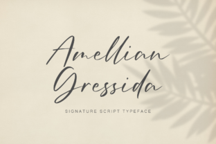 Amellian Gressida: A Script Handwritten Font for Editorial Design