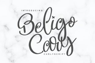 Beligo Cary: A Curly Script Font for Handmade Crafters and Product Creators