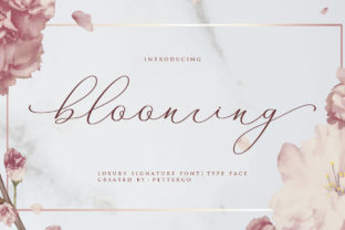 Blooming: A Script Handwritten Font for Editorial Design and Branding