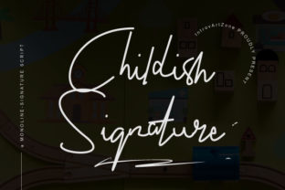 Childish Signature: A Font for Elegant Expression