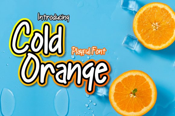 Cold Orange: A Playful Font for Editorial Design