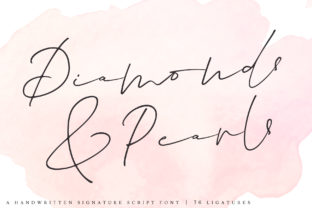 Diamonds Pearls: A Script Font That Elevates Brand Identity