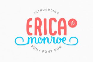 Erica Monroe Duo: A Script Handwritten Font for Creative Branding