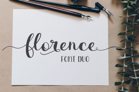 Florence Duo: A Script Handwritten Font for Creative Crafters