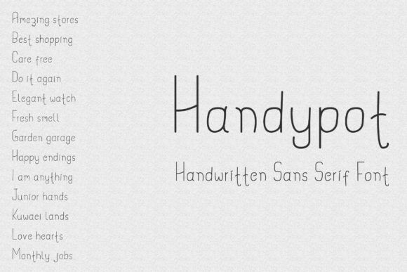 Handypot: A Playful Script Font for Editorial Design and Branding