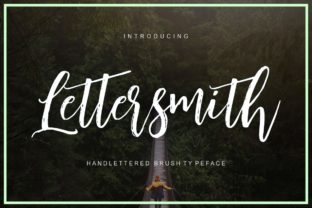 Lettersmith: A Script Handwritten Font for Creative Branding