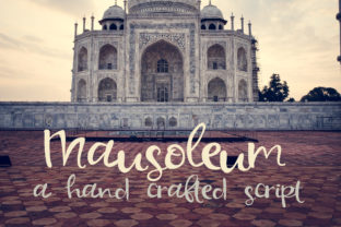 Mausoleum: A Script Font for Editorial Design and Creative Branding