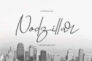 Nodzillar: A Script Handwritten Font for Creative Crafters