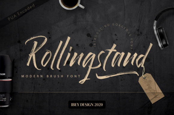 Rollingstand: A Script Handwritten Font for Dynamic Brand Campaigns