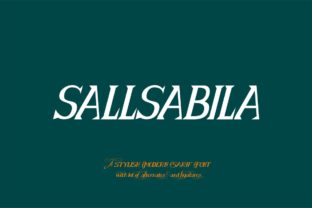 Sallsabila: A Modern Calligraphy Font for Branding and Design