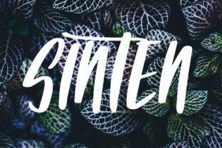 Sinten: A Bold Script Font for Editorial Design