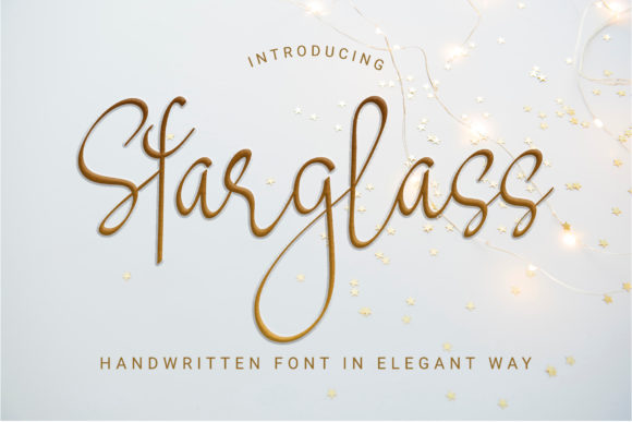 Starglass: A Soft Script Font for Editorial Grace