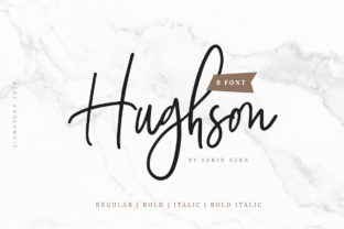 The Hughson Font: A Script Handwritten Typeface for Creative Crafters