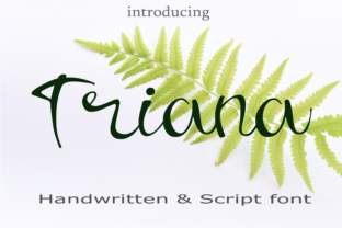 Triana: A Script Handwritten Font for Dynamic Brand Campaigns