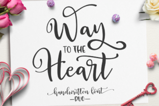 Way to the Heart Duo: A Script Handwritten Font for Creative Crafters